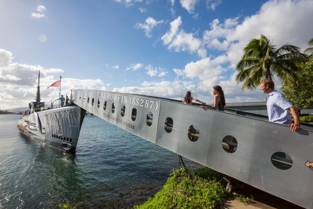 Your Complete Family Guide to Oahu with Kids featured by top Hawaii travel blog, Hawaii Travel with Kids: Pearl Harbor is one the top attractions on Oahu for families
