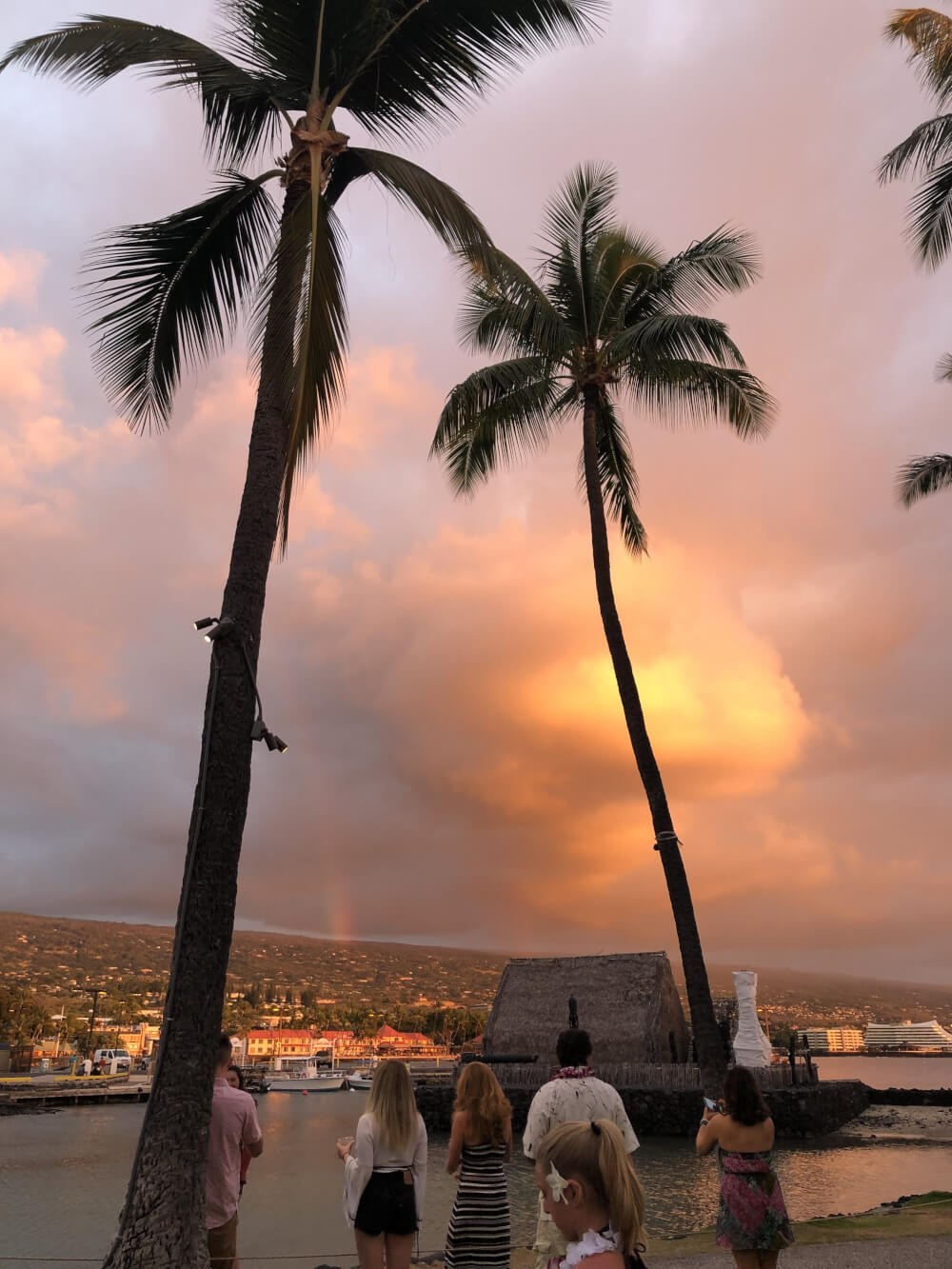 Everything you Need to Know About Traveling to Hawaii Big Island with Kids featured by top Hawaii travel blog, Hawaii Travel with Kids | This rainbow sunset is just one reason to visit the Big Island with kids in Hawaii