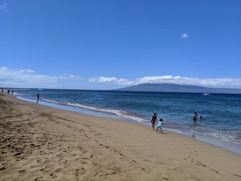 Kaanapali Beach is a kid-friendly beach on Maui