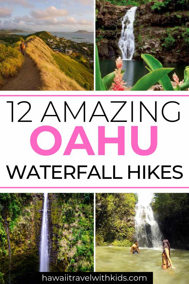 12 Breathtaking Oahu Waterfall Hikes featured by top Hawaii travel blog, Hawaii Travel with Kids | Planning a trip to Oahu? Find out the best Oahu hikes to see waterfalls in this post about the top 12 Oahu waterfall hikes.