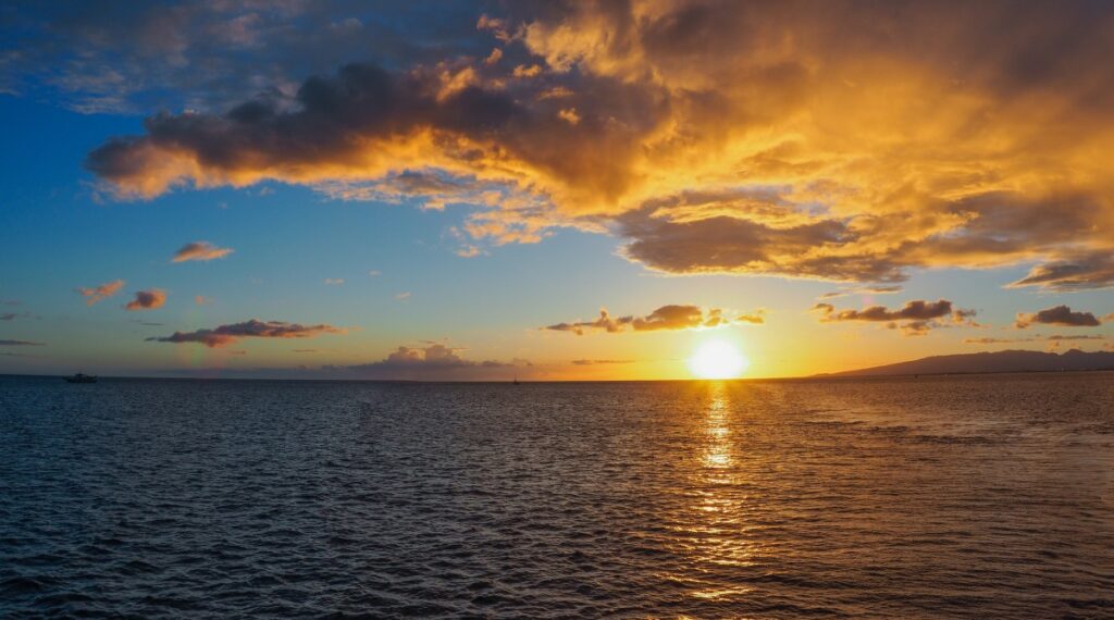 Sunset at Waikiki Beach