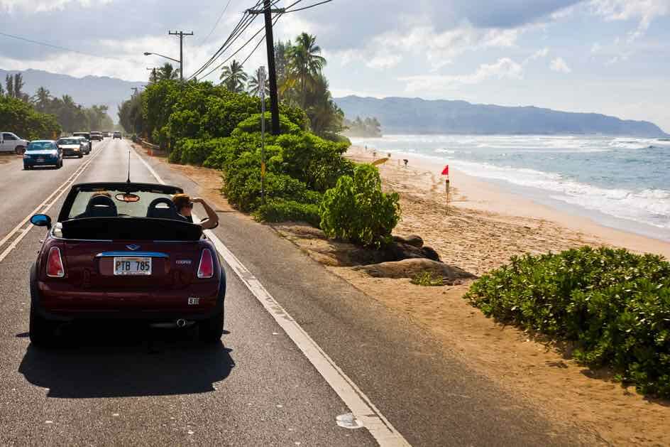 The North Shore of Oahu is easiest explored by car