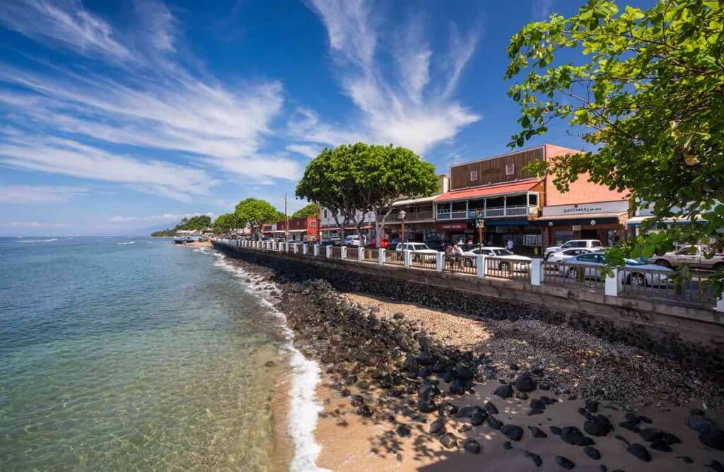 One of the many things to do in Lahaina, Maui is explore historic Front Street.