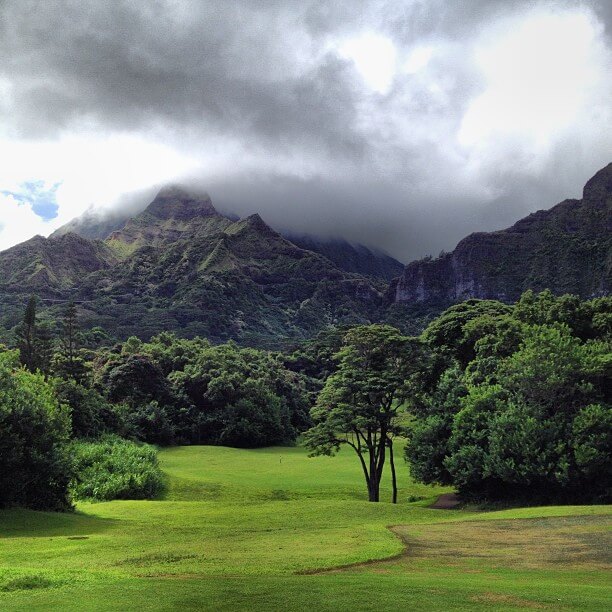 the Best Oahu Golf Courses featured by top Hawaii blog, Hawaii Travel with Kids: image of Koolau Golf Course on Oahu