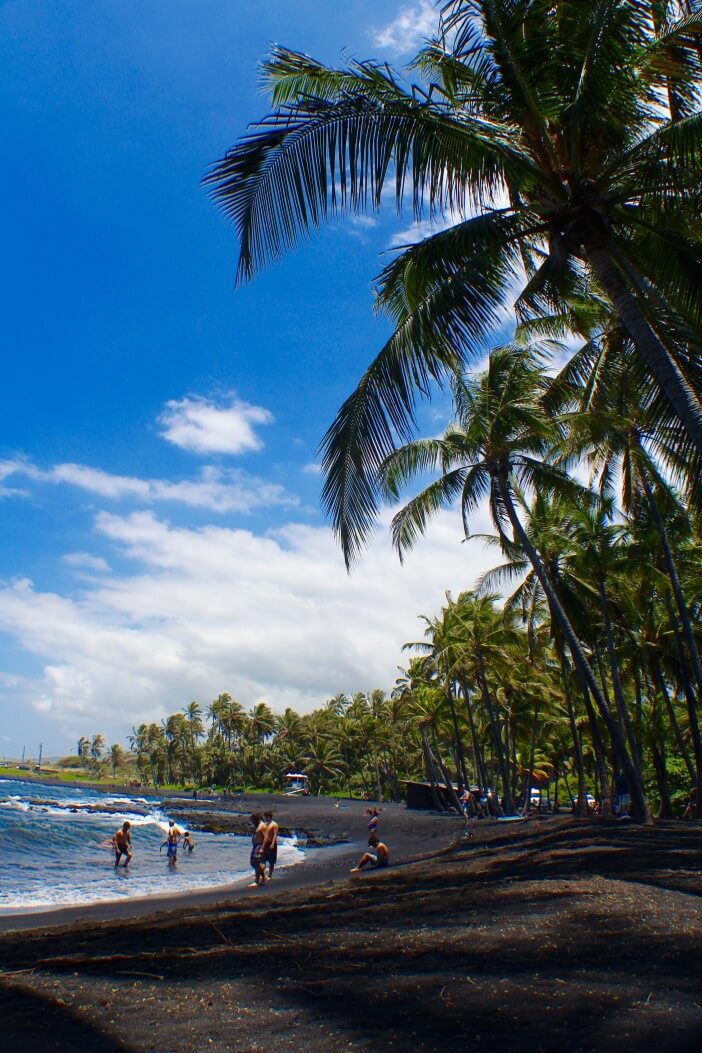 The Best Things to Do in Kona, Hawaii featured by top Hawaii blog, Hawaii Travel with Kids: Punaluu Beach in Kona on the Big Island