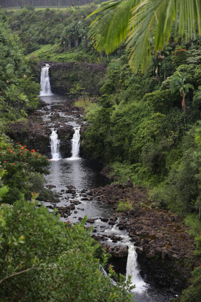 waterfall island