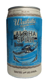 The Best Hawaiian Beer to Enjoy on Maui featured by top Hawaii blog, Hawaii Travel with Kids: Aloha Spirit Blonde Ale from Waikiki Brewing Company