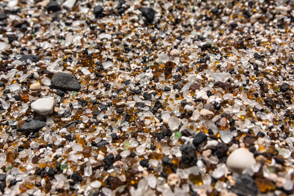 Glass Beach in Eleele, Kauai.