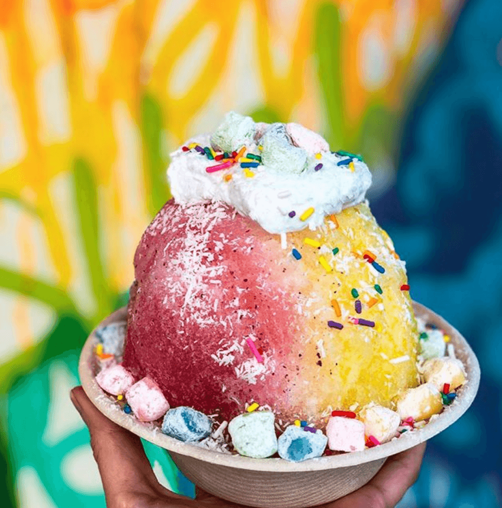 50 Best Places to Visit in Hawaii with your Family featured by top Hawaii blog, Hawaii Travel with Kids: Wishing Well Shave Ice on Kauai