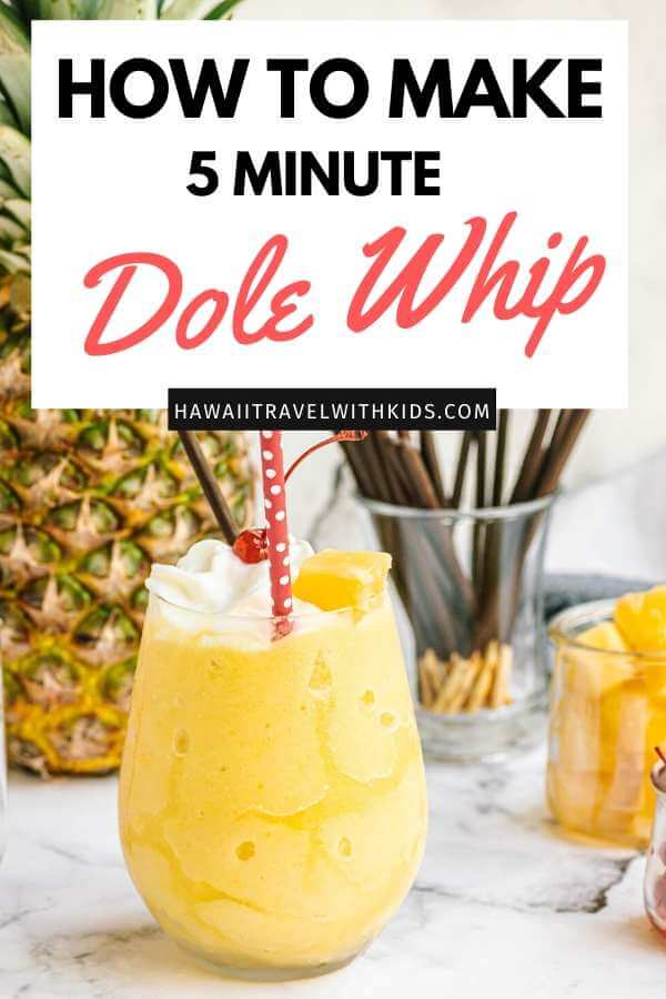 Copycat Disney Pineapple Dole Whip Recipe featured by top US Disney blogger, Hawaii Travel with Kids