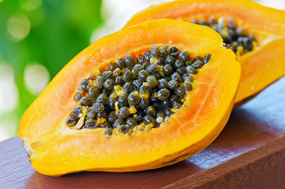 Hawaiian papapya fruit