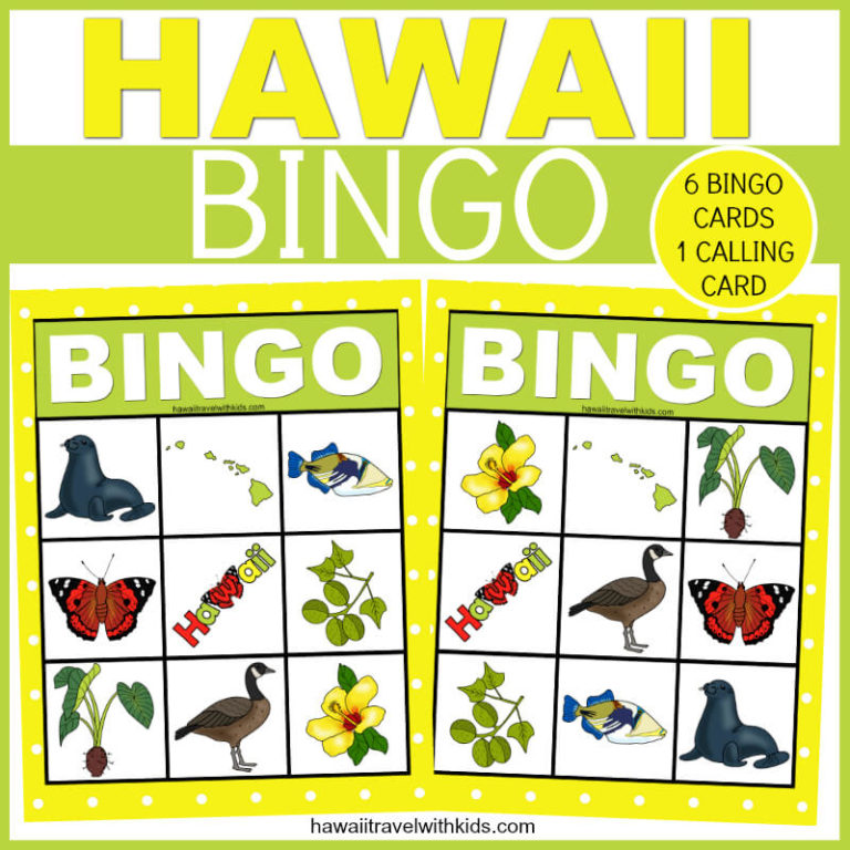 Hawaiian Bingo Printable Free