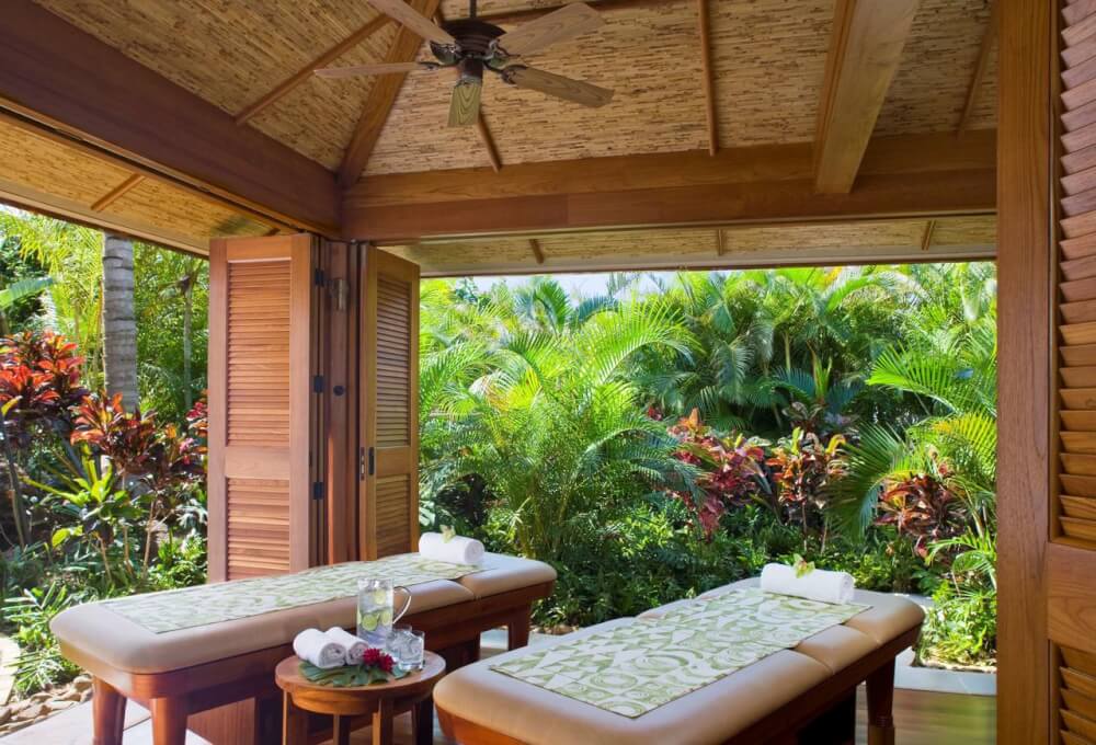 Top 25 Things to do in Poipu, Kauai featured by top Hawaii blog, Hawaii Travel with Kids: Massage Room at the Grand Hyatt Kauai