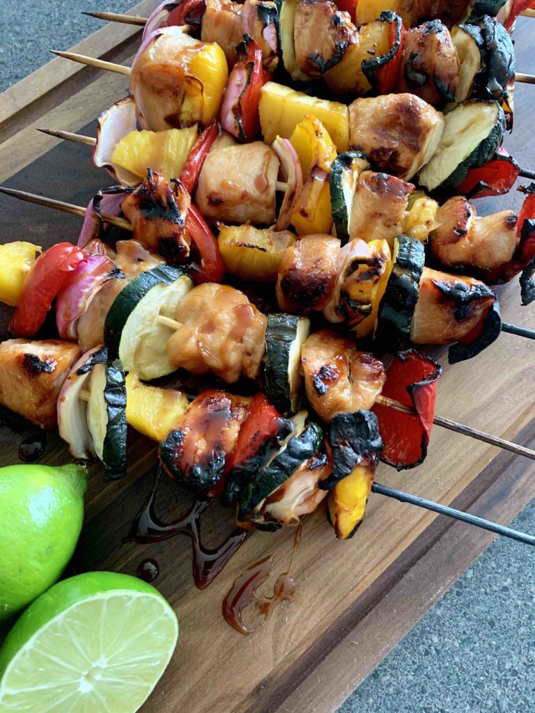 Hawaiian Pineapple Chicken Skewers Recipe is one of the tastiest savory pineapple recipes by Top Hawaii Blog Hawaii Travel with Kids