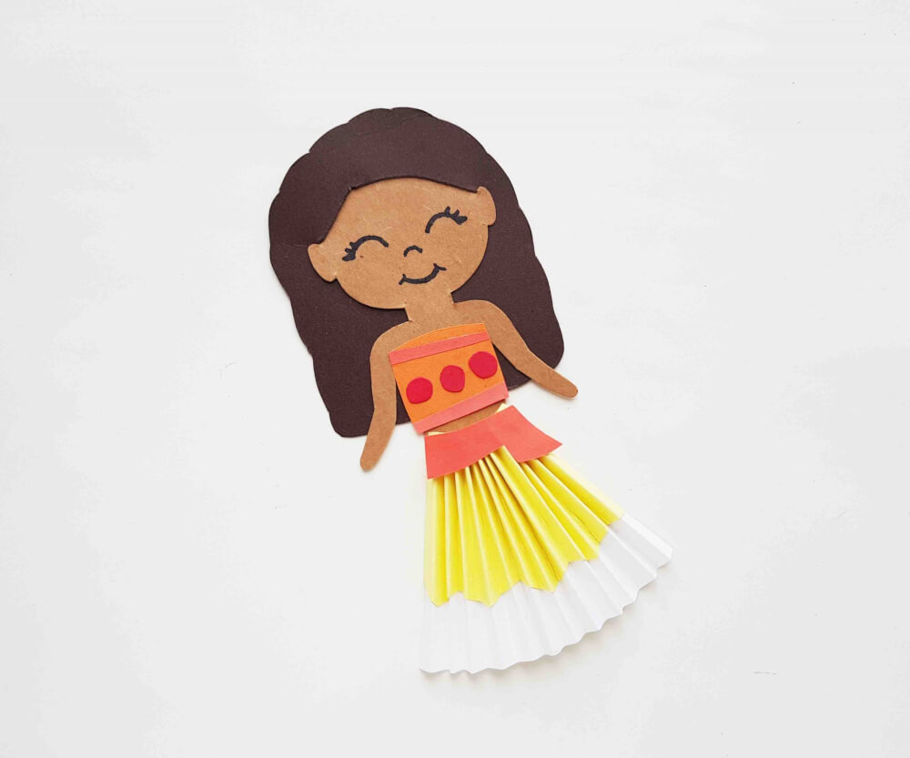 Moana Paper Doll Disney Craft from Hawaii Travel with Kids