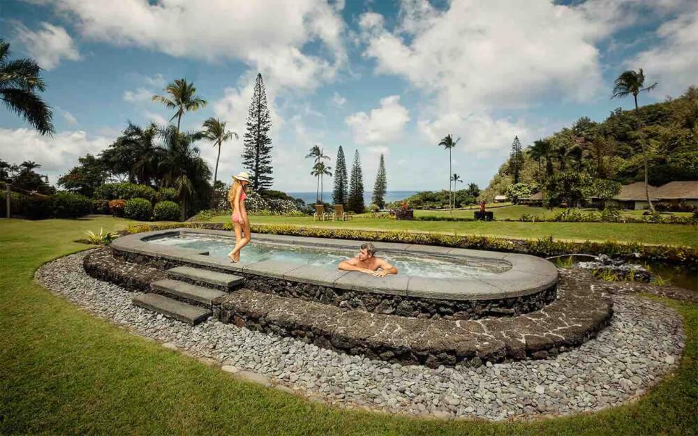 Top 5 Best Maui Boutique Hotels featured by top Hawaii blog, Hawaii Travel with Kids: Travaasa Hana is a gorgeous, all inclusive Hawaii resort and the best place to stay in Maui for couples