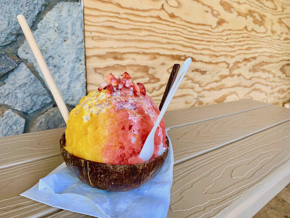 Top 25 Things to do in Poipu, Kauai featured by top Hawaii blog, Hawaii Travel with Kids: Waikomo Shave Ice on Kauai