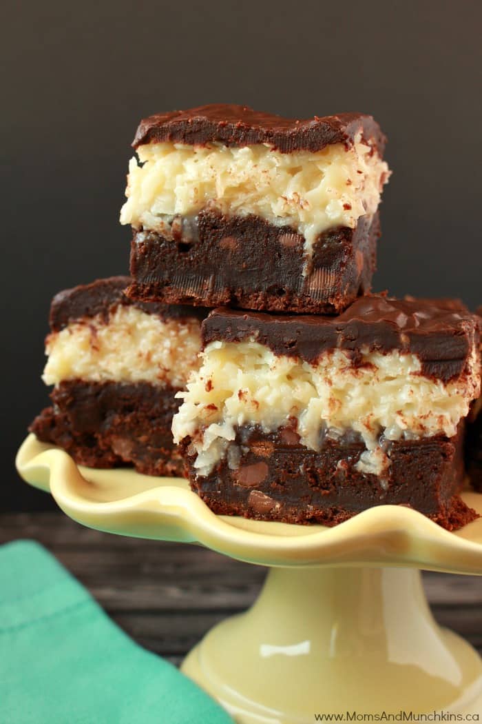 61 Delicious Coconut Dessert Recipes Perfect for Summer featured by top Hawaii blog, Hawaii Travel with Kids: Chocolate Coconut Brownies