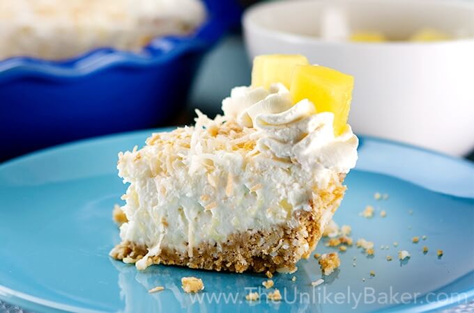 Pineapple Dessert Recipe Roundup by top Hawaii blog Hawaii Travel with Kids: No Bake Pineapple Coconut Cream Pie