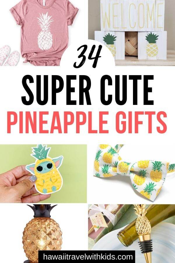 Cute Pineapple Gifts from Etsy featured by top Hawaii blog, Hawaii Travel with Kids