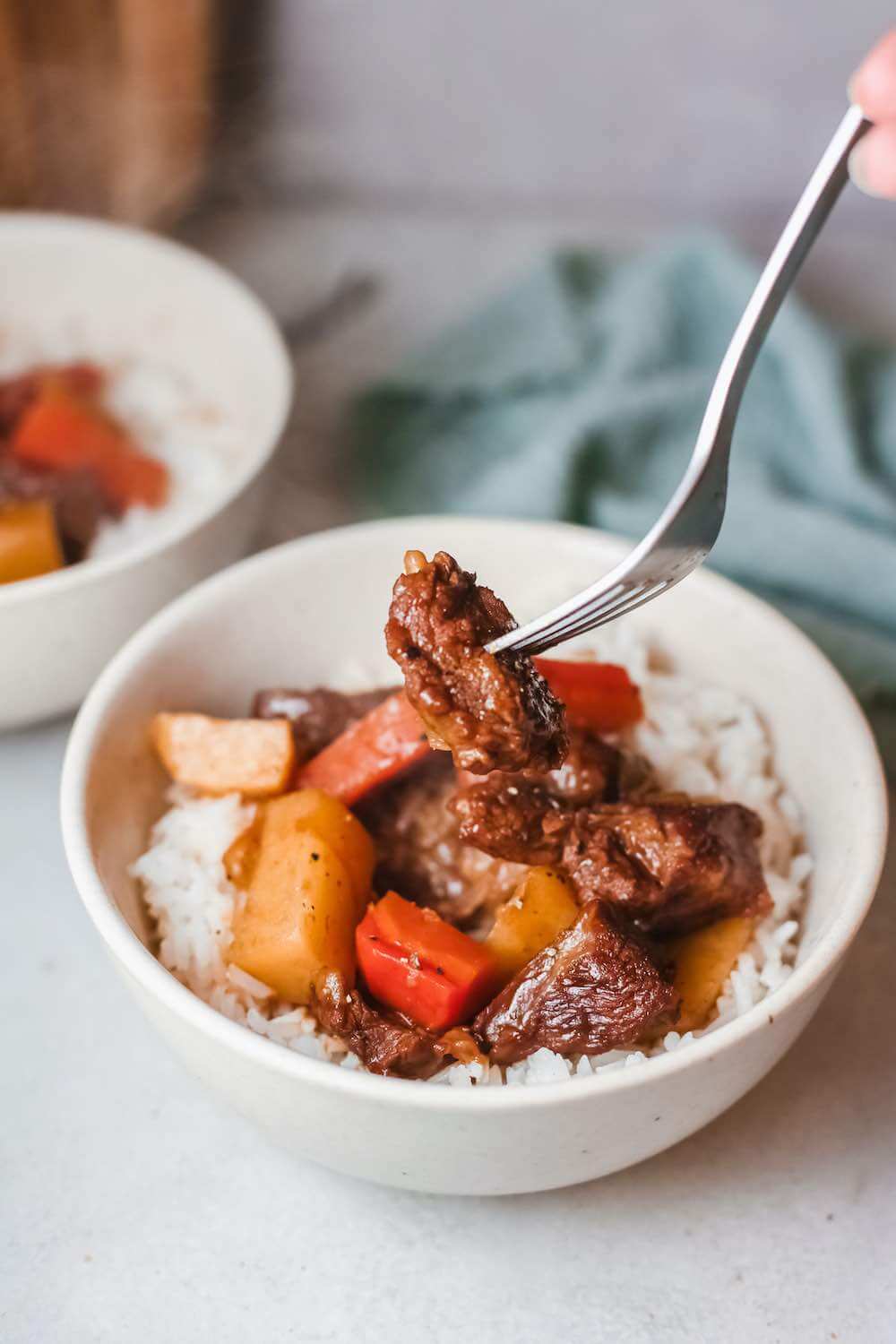 Hawaiian Beef Stew Recipe featured by top Hawaii blog, Hawaii Travel with Kids