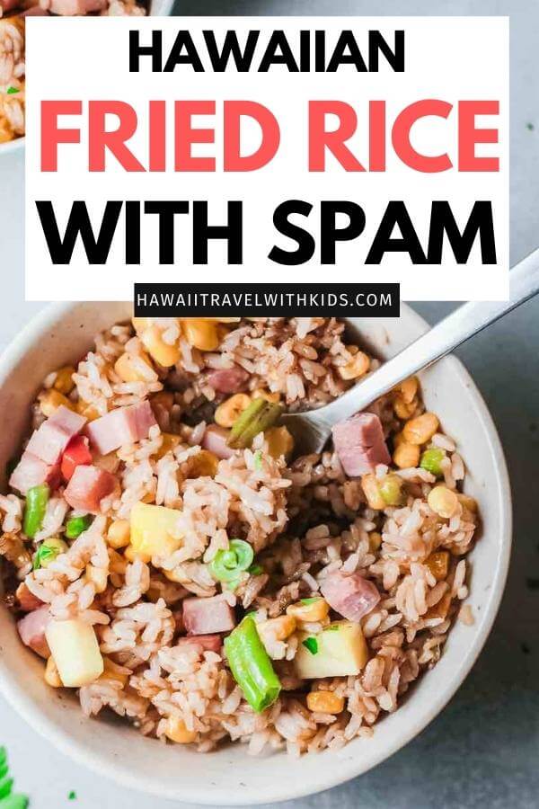 Hawaiian Pineapple Fried Rice Recipe featured by top Hawaii blog, Hawaii Travel with Kids