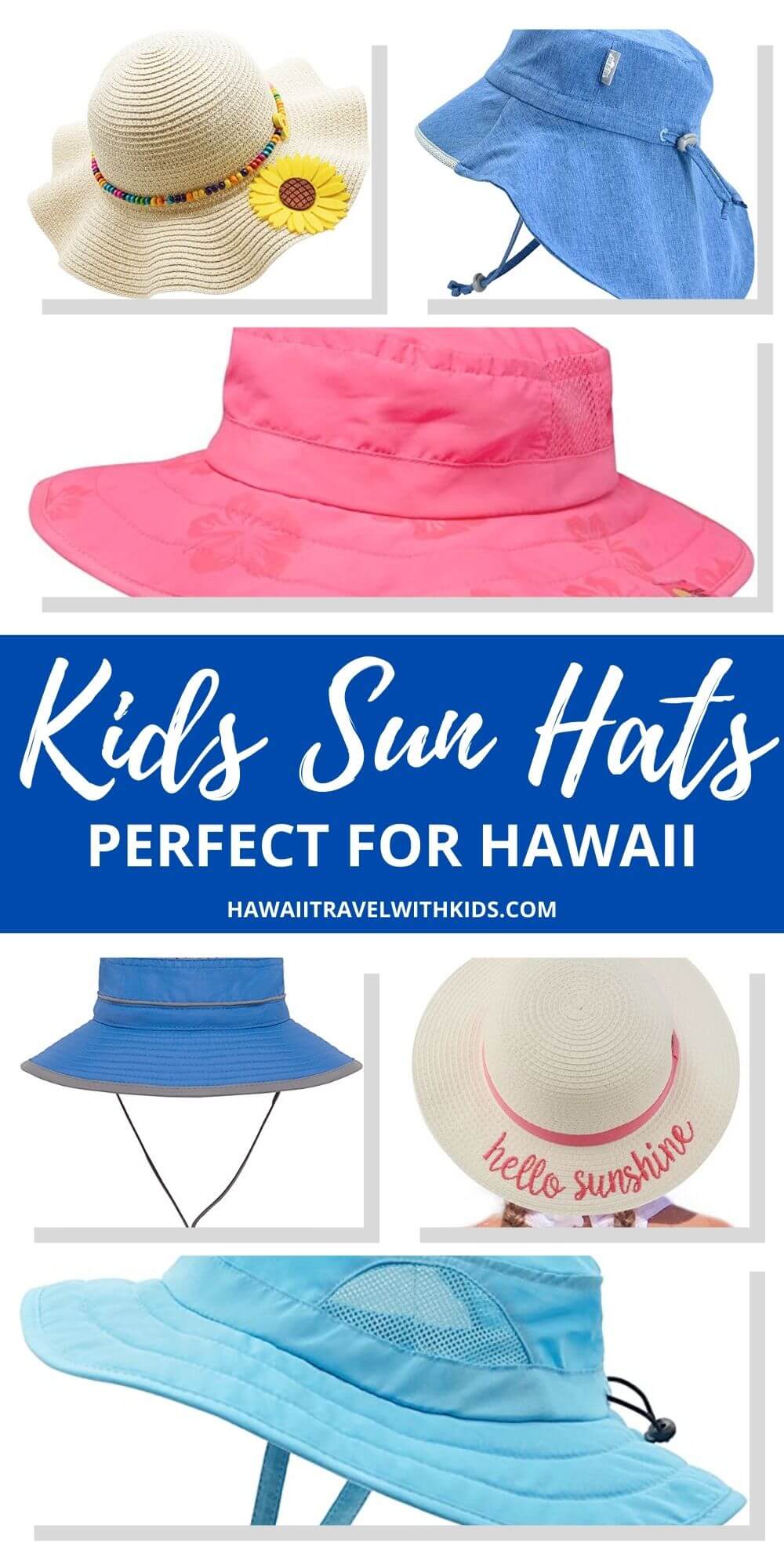 Top 10 Best Kids Sun Hats for Hawaii featured by top Hawaii blogger, Hawaii Travel with Kids