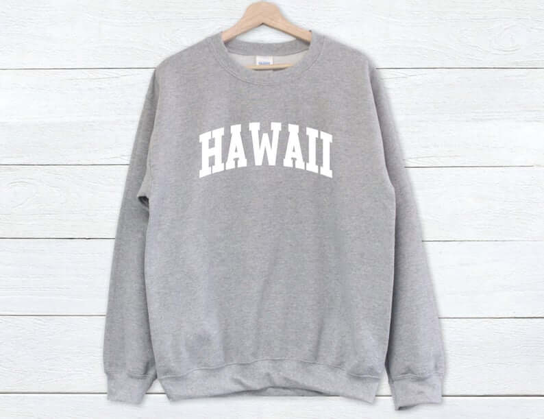 Hawaii Surfing Gifts featured by top Hawaii blog, Hawaii Travel with Kids: Hawaii Sweatshirt Hawaii Sweater Hawaii University image 5