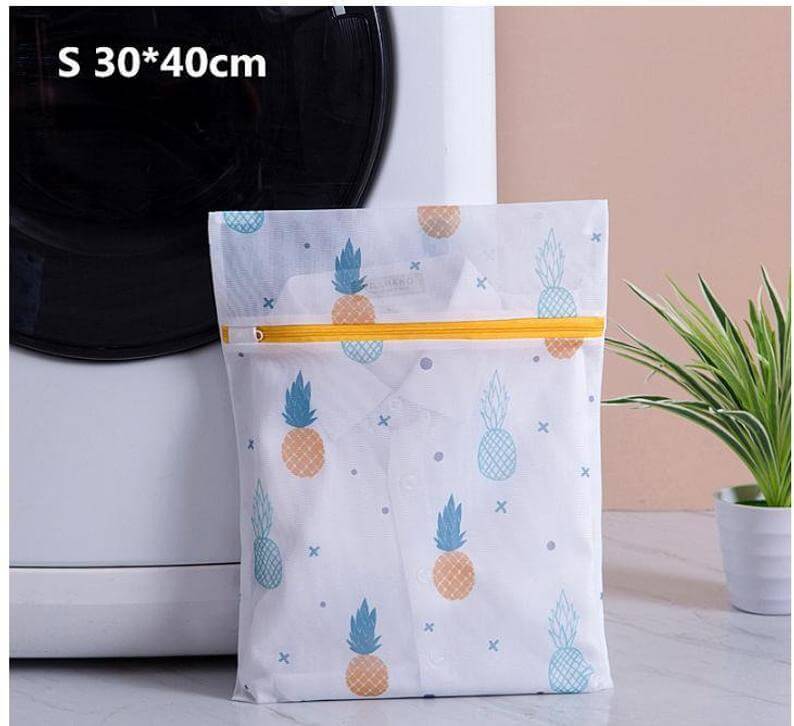 Cute Pineapple Gifts from Etsy featured by top Hawaii blog, Hawaii Travel with Kids: Pineapple Mesh Laundry Bag with Zipper. Laundry bag for Masks. image 0