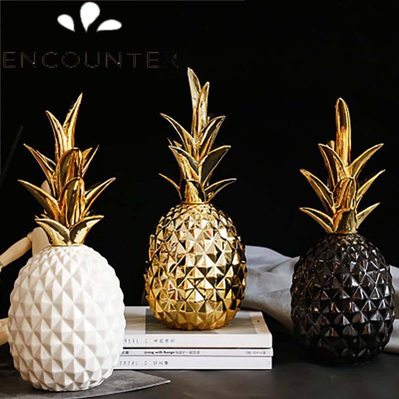 Cute Pineapple Gifts from Etsy featured by top Hawaii blog, Hawaii Travel with Kids: Nordic Creative Ceramic Pineapple Fruit CraftsPineapple image 0