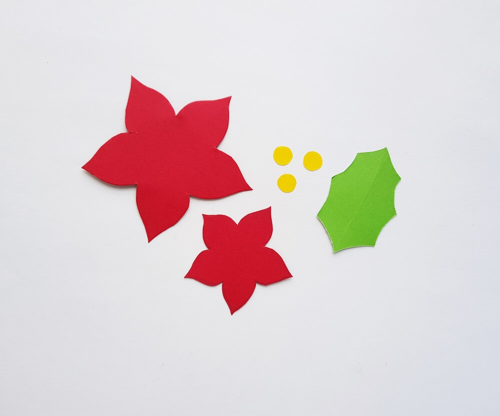 Construction Paper Poinsettias - Frugal Fun For Boys and Girls