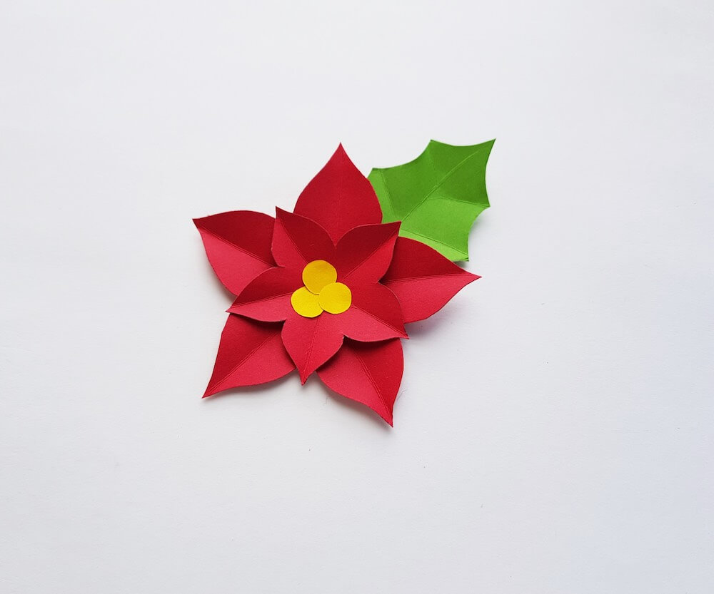 Construction Paper Poinsettias - Frugal Fun For Boys and Girls