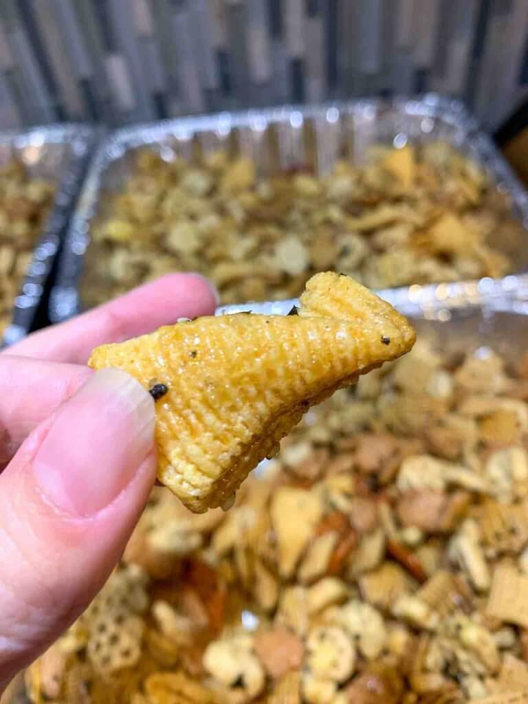 Bugle covered in furikake seasoning