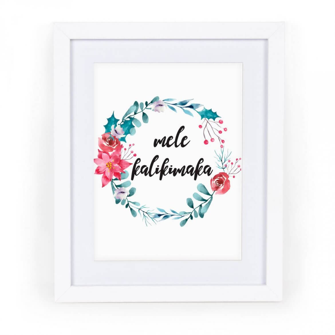 Download Your Free Mele Kalikimaka Sign for Festive Wall Art