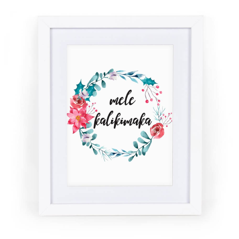 Download Your Free Mele Kalikimaka Sign for Festive Wall Art