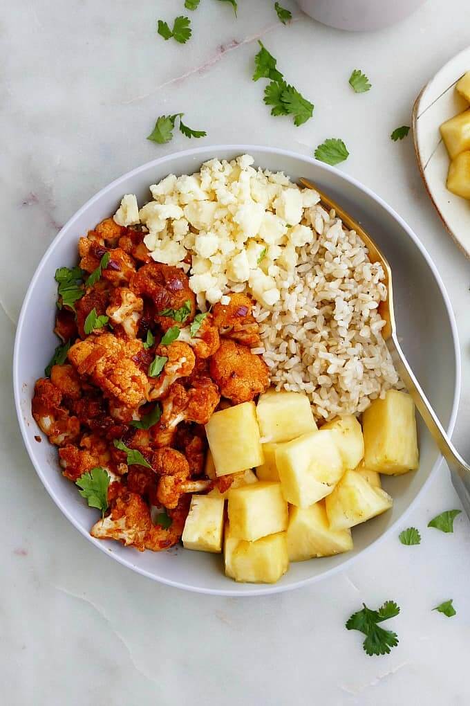 Cauliflower al Pastor pineapple Bowl recipe