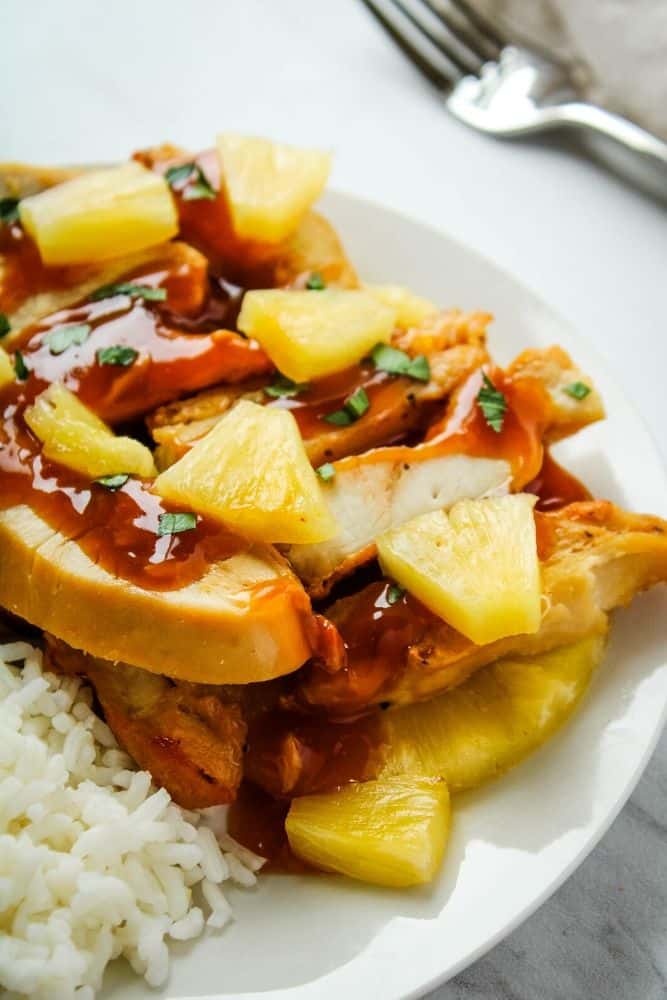 Air fryer pineapple chicken recipe