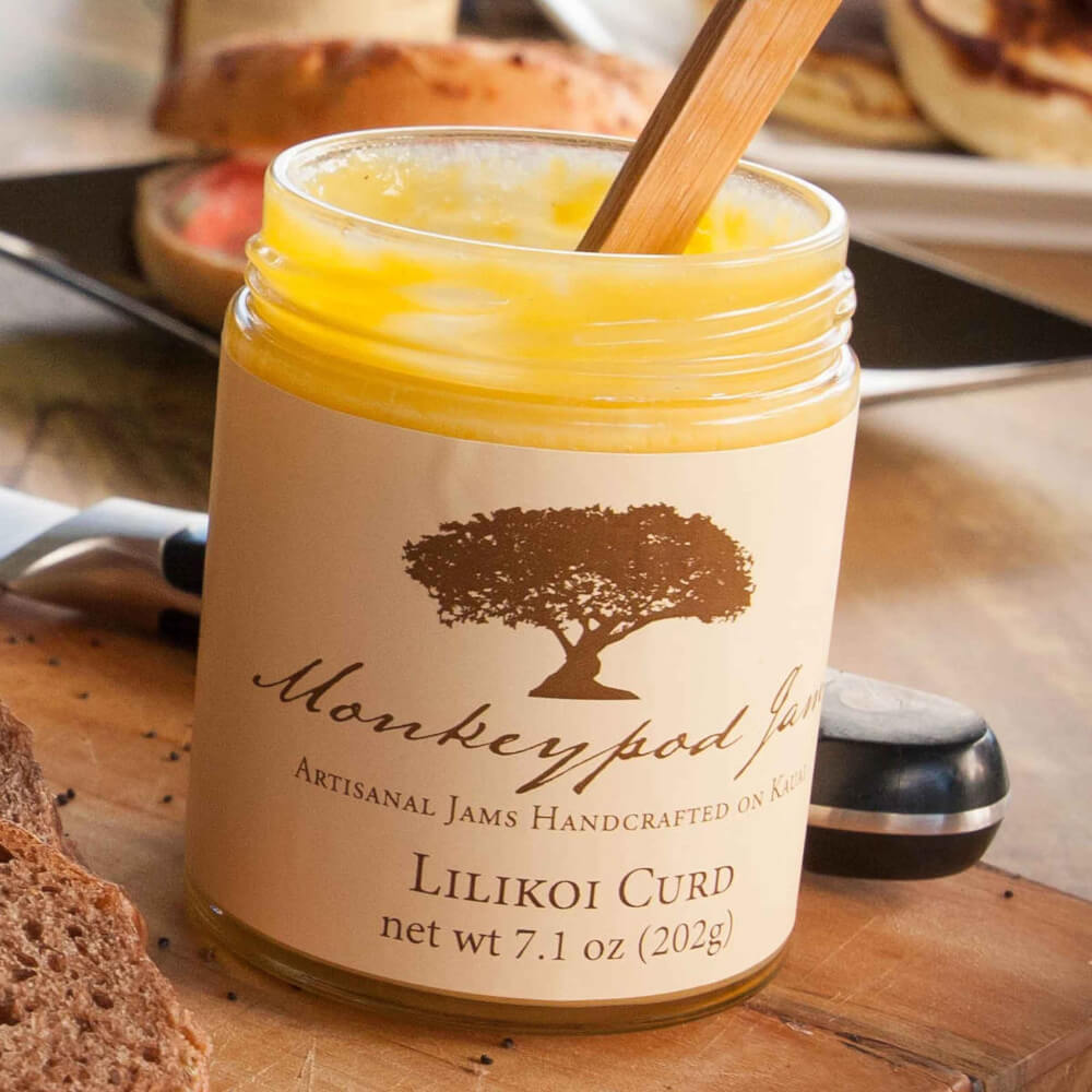 Top 15 Best Kauai Souvenirs featured by top Hawaii blog, Hawaii Travel with Kids: Lilikoi Curd from Monkeypod Jam on Kauai