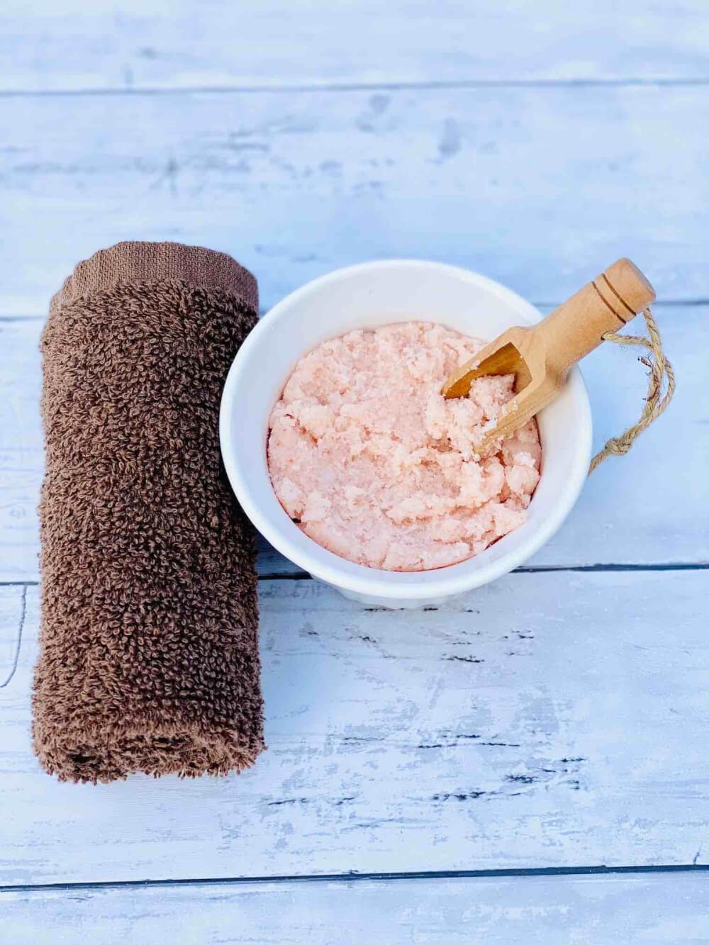 Super Easy Dollar Tree Pink Himalayan Salt Scrub Recipe Hawaii Travel