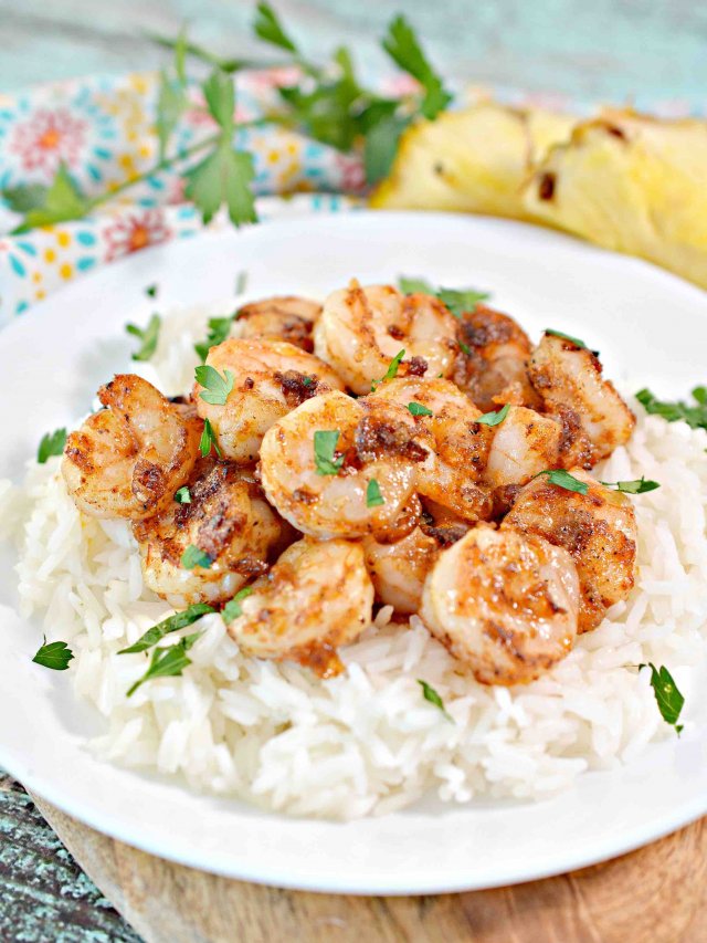 Hawaiian Garlic Shrimp Web Story