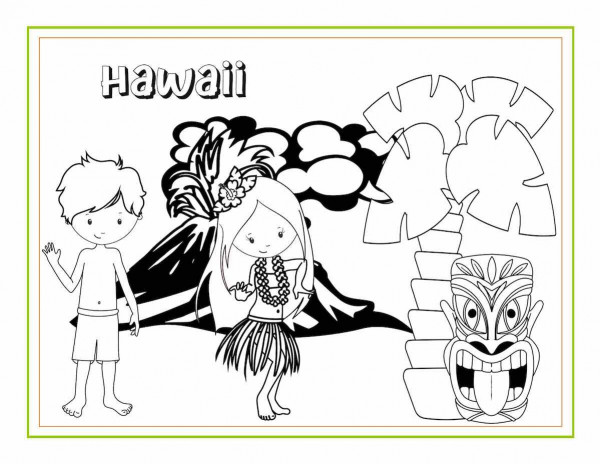 Awesome Hawaiian Coloring Sheets and Activity Pages for Kids - Hawaii