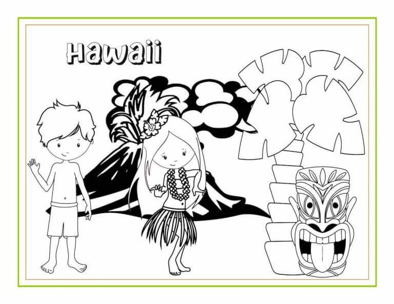 Awesome Hawaiian Coloring Sheets and Activity Pages for Kids - Hawaii ...