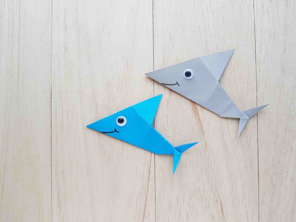 Easy Origami Shark Craft for Kids - Hawaii Travel with Kids