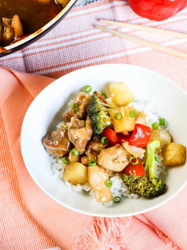 Pineapple Chicken Stir Fry Web Story
