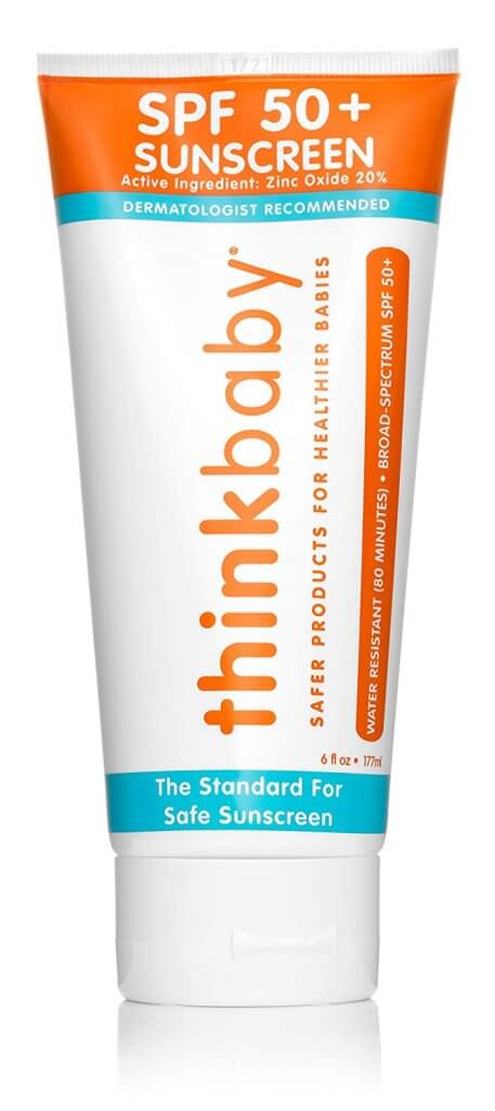 Image of Thinkbaby natural sunscreen for babies.