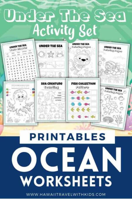 Sea Animal Worksheets and Coloring Pages - Hawaii Travel with Kids