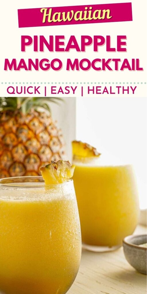 Frozen Pineapple and Mango Mocktail Recipe - Hawaii Travel with Kids