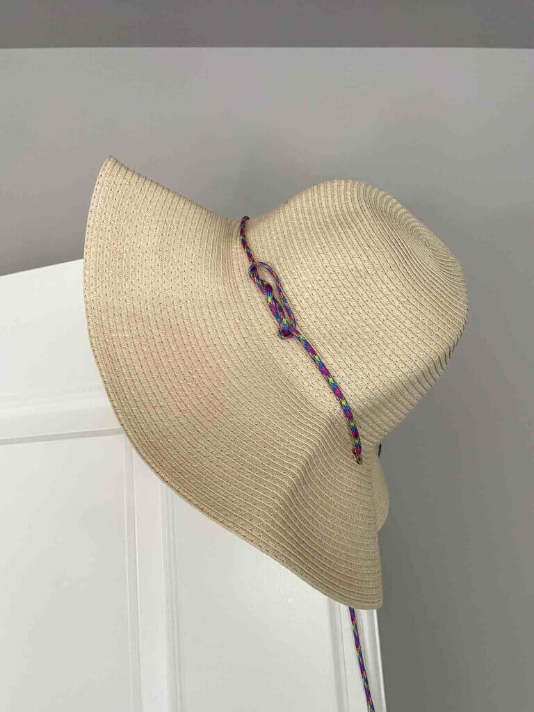 Image of a straw sun hat that's the perfect addition to any Hawaii packing list.