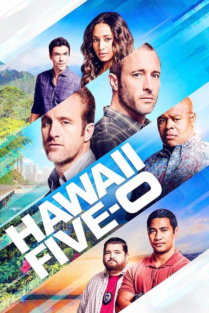 Promo image for Hawaii Five-O featuring cast members in Hawaii