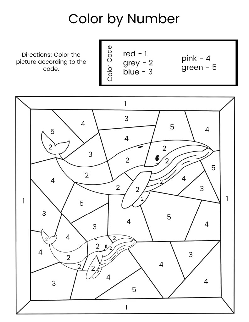 Simple Color by Number Animals - 15 easy color by number pages for kid –  The Artisan Life